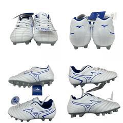 186000 新品未使用 Mizuno ミズノ その他スポーツ用品 モナルシーダ 白/青 スパイク キッズ [A1000025343174A]の画像