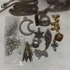 チャームとネックレスチェーン50cmと52cmの画像
