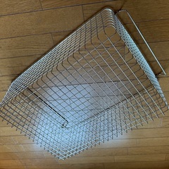取りに来てくださる方に！無印良品 ステンレスワイヤーバスケット 51×37×18 美品ですの画像