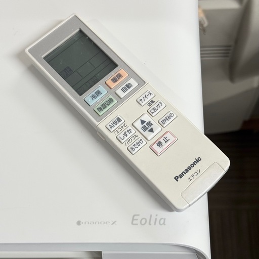 【超美品‼️】定価12万♪ パナソニック 2021年製 6畳用エアコン エオリア フィルター自動お掃除 ナノイーX 高外気温対応室外機 100V/2.2kw