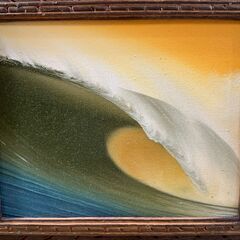 バリ 絵画 波 海 ウェーブ 詳細不明 2の画像