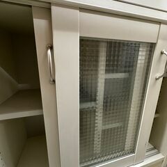 【ジャングルジャングル滋賀草津店】ジモティ来店特価!!　ｷｯﾁﾝｶｳﾝﾀｰ　ホワイト　J-2508107の画像
