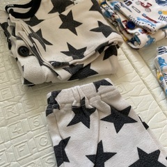 #94【80size】パジャマ 車 星 ボタン前開きの画像