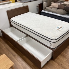 💚ベッドフェア開催 期間限定の特別価格！💚S759 ⭐ 最高級 Sealy ホテルセレクション レグルスIII NITORI シングルベッド 幅97cm USEDの画像