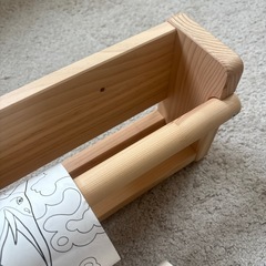 IKEA FLISAT MALA お絵描きロール紙+木製ホルダーの画像