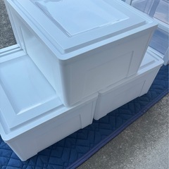 収納ボックス×3★収納ケース★ホワイト★ボックス★アイリスオーヤマの画像