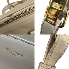 186005 現状品 Saint Laurent サンローラン ショルダーバッグ ベイビー ダッフル ミニ ボストン バッグ ベージュ [A1000025374840A]の画像
