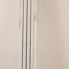  新札幌 フルネス クレア パネルドア アコーディオン ドア 間仕切り パーティション 目隠し 窓付き ホワイトウッド/ No.3565の画像