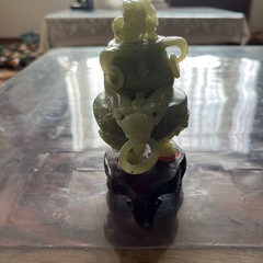 翡翠製　ヒスイ　香炉　15㌢の画像