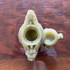 翡翠製　ヒスイ　香炉　15㌢の画像