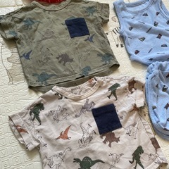 #96【80size】夏物 シャツ パジャマ 靴下の画像