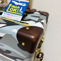 【定価30800円 未使用】ワールドトランク トランクキャリー 30L カモフラージュグレー 機内持込みOK キャリーバッグ トランクケース カモフラ柄の画像