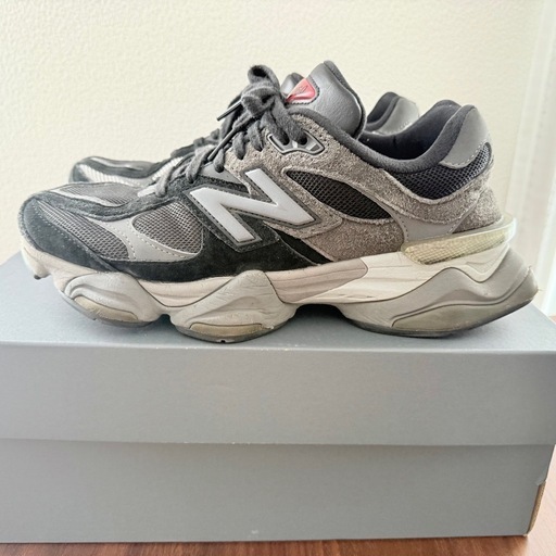 【スニーカー】New Balance 9060 25.5cm ブラック/グレー