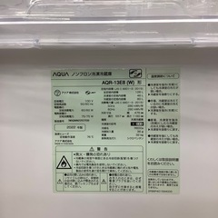 【トレファク　ラパーク岸和田店】2ドア冷蔵庫　AQUA 2022年製　126L　の画像