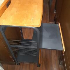 コーナン　レンジワゴン天然木使用の画像