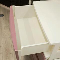 0827-218 ワイドチェスト ピンク／ホワイトの画像