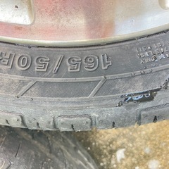 165/50R14 ダイハツ800系コペン純正アルミホイール(中古ガリ傷あり)の画像