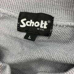 186004 現状品 schott ショット トップス L グレー [A1000025379333A]の画像