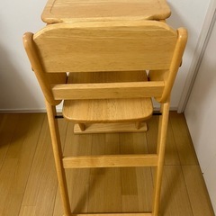 ベビーチェア 子供椅子 木製ワンタッチハイチェア　の画像