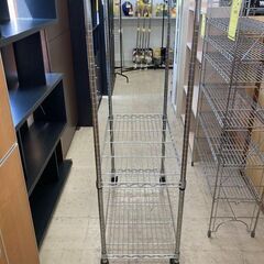 J5579　【リユースのサカイ柏店】　キャスター付3段メタルラック　クリーニング済みの画像