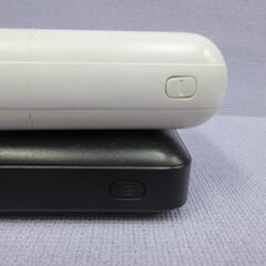( M-806 )モバイルバッテリー ２個セット HIDISC CLIENA 10000mAh PSEマーク認証 USB Type-B Type-C ホワイト 白 ブラック 黒 中古 動作確認済みの画像