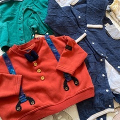#100【70size】ベビー服 パジャマ トレーナー カバーオールの画像