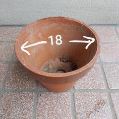 素焼き  植木鉢の画像