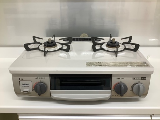 【トレファク　ラパーク岸和田店】都市ガステーブル　Rinnai PSTGマーク有　2019年製　水なし片面焼き