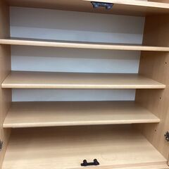 10/28 値下げ🍽浜本工芸🍽2面食器棚🍽キャビネット🍽シンプル🍽日本製🍽国産🍽2383の画像