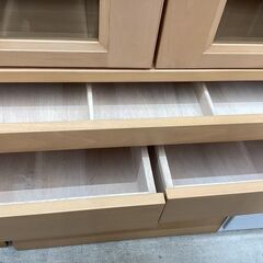 10/28 値下げ🍽浜本工芸🍽2面食器棚🍽キャビネット🍽シンプル🍽日本製🍽国産🍽2383の画像