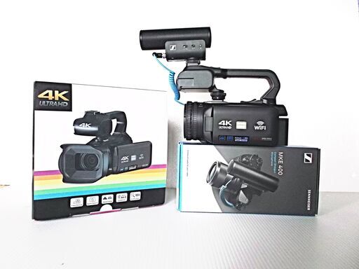 開封未使用品ビデオカメラ4K60FPSウルトラHD 64.0MP ゼンハイザー　MKE400-II