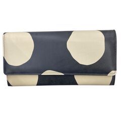 186000 現状品 TSUMORI CHISATO ツモリチサト 長財布 ブラック/ホワイト　ドット柄 がま口長財布 レザー レディース [241119HM100175]の画像