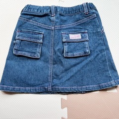 女の子　デニムスカート 130cmの画像