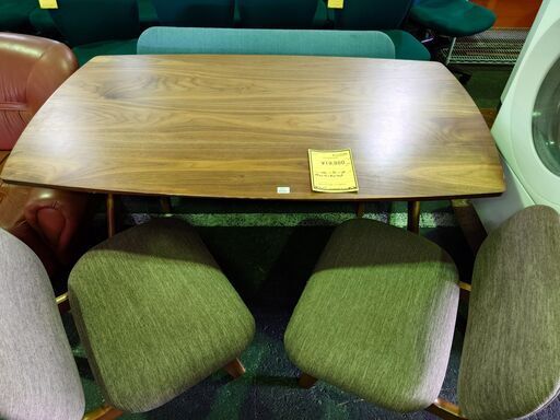 【ジャングル和泉大型良品館】 4人用ベンチダイニングセット ブラウン