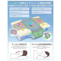 安眠 低反発枕 竹炭消臭 カバー付の画像