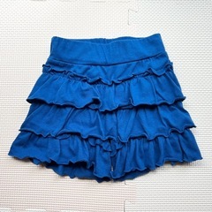女の子 100cm 青色 スカパン