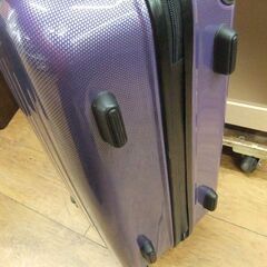 キャリーケース スーツケース 鍵付き パープル 53cm×35cm 中古 TSAロック 札幌市厚別区 厚別店の画像