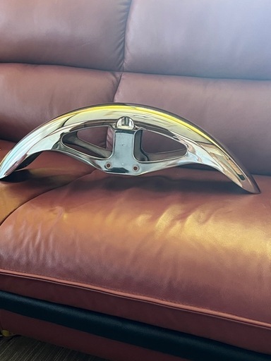 [美品]当時物　純正XJ400.550メッキフロントフェンダー