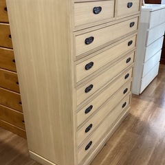 チェスト7段【町田市再生家具】　251553の画像