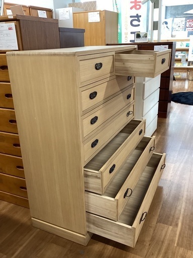 チェスト7段【町田市再生家具】　251553