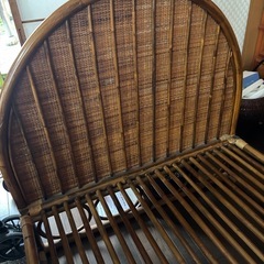 ラタンベッドシングルフレームの画像