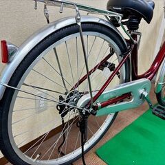 中古車 26インチ 変速なし アルミフレーム タウンサイクル マルイシ「ソアラ」【高針店在庫品】の画像
