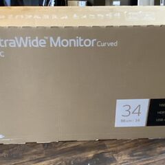 新品同様 LG ウルトラワイドモニター 【34WR55QC-B】34インチの画像
