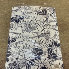 ガーゼ生地おねまき　Mサイズ 白/紺 花柄　介護　入院の画像