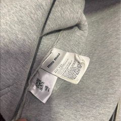 Miu Miu Felpa Zip-Front Hoodieの画像
