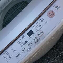 アクア2018年製7㎏全自動洗濯機 未使用風呂水ホース付き 美品の画像