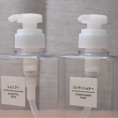 MUJI 無印良品 PET詰替ボトル クリア 400ml 2個の画像