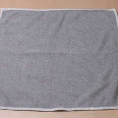 マイクロファイバー ミニタオル グレー 2枚（未使用）の画像