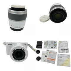 186000 現状品 Nikon ニコン Nikon デジタル一眼レフ　J1 Wズームキット Nikon　1　J1  ホワイト [250128HM140218]の画像