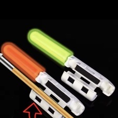 (新品未使用)穂先ライト(ケミホタル、レッド🔴)電池付きの画像